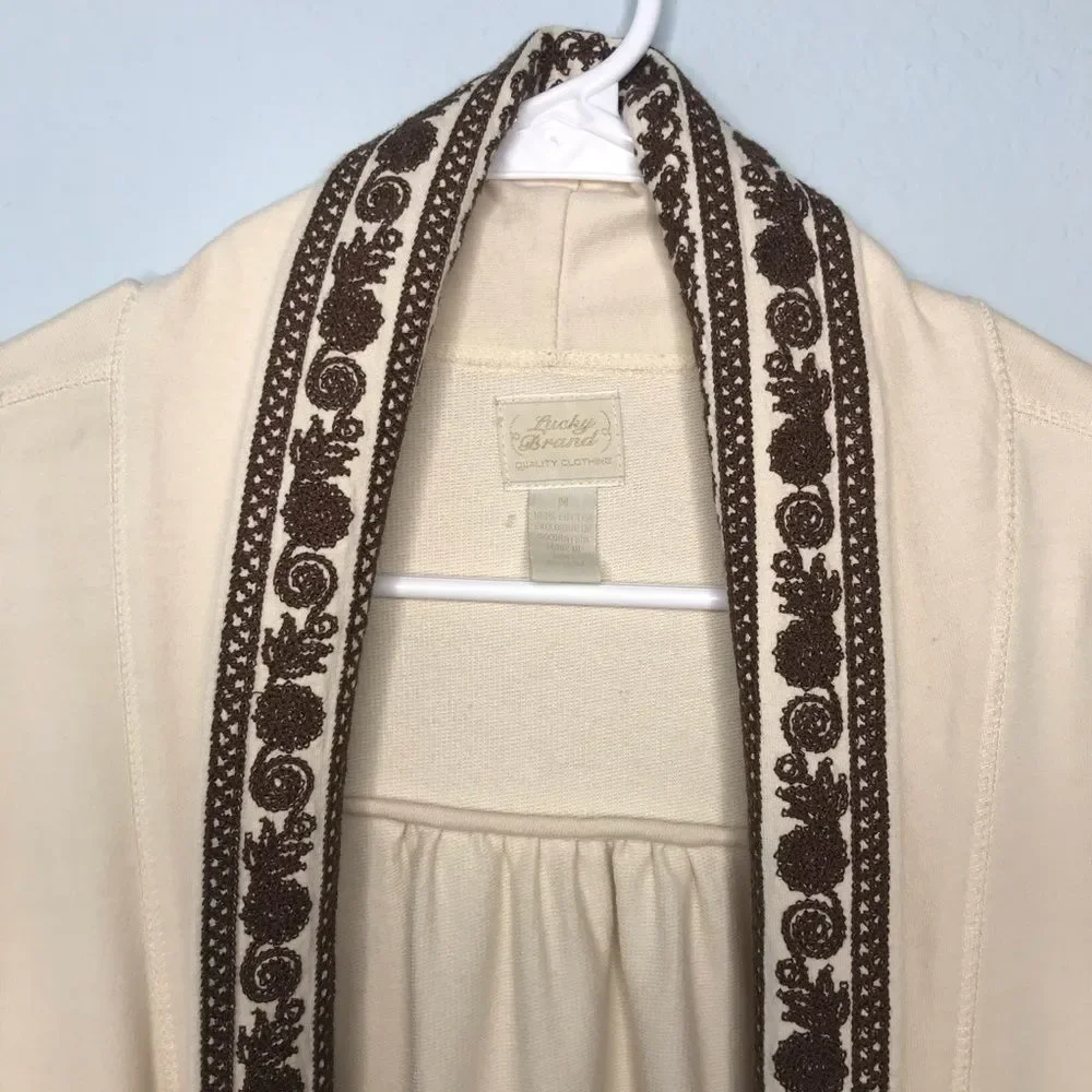Lucky Brand Whitney Embroidered Cardigan Sweater - Picture 4 of 7
